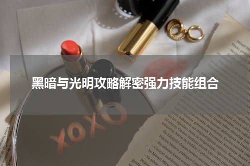 黑暗与光明攻略解密强力技能组合